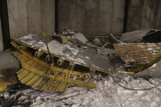 Wreckage of the Malaysian Boeing 777