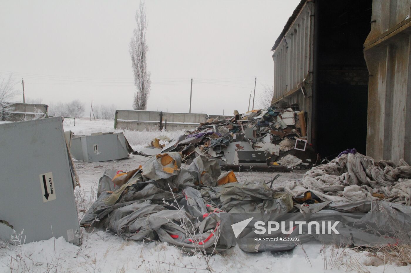 Wreckage of the Malaysian Boeing 777