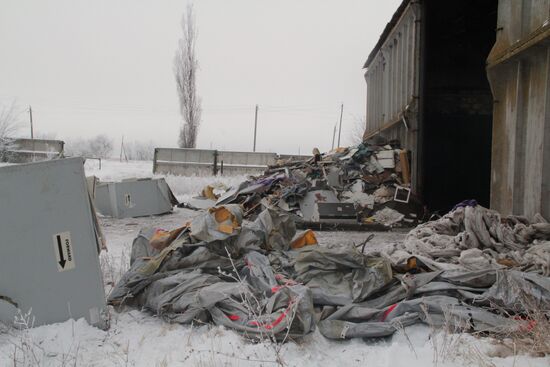 Wreckage of the Malaysian Boeing 777