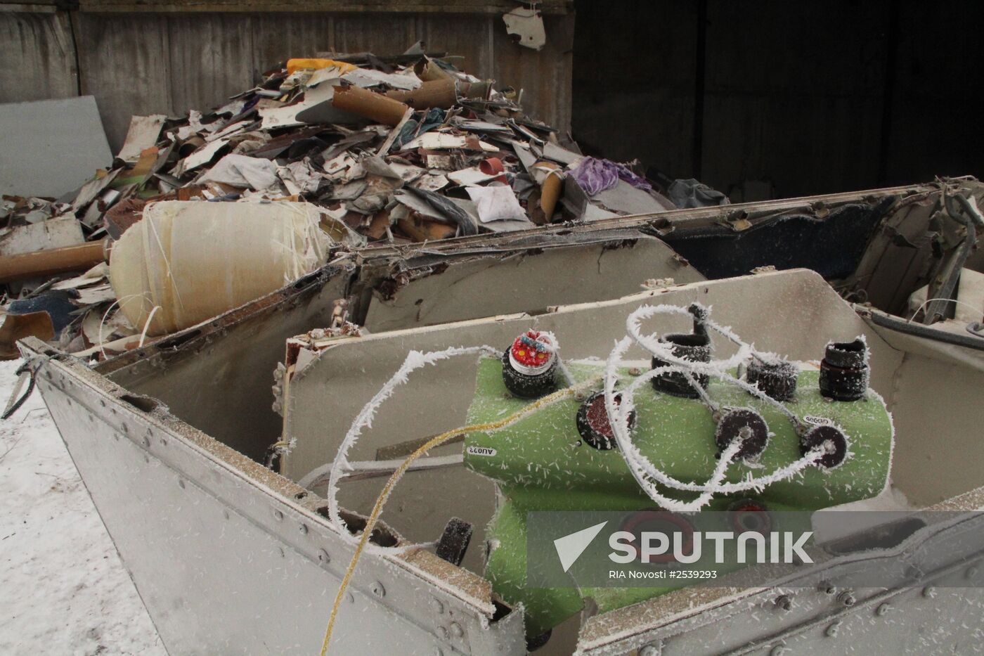 Wreckage of the Malaysian Boeing 777