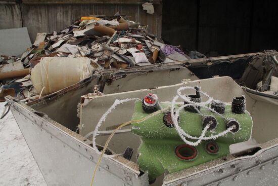 Wreckage of the Malaysian Boeing 777