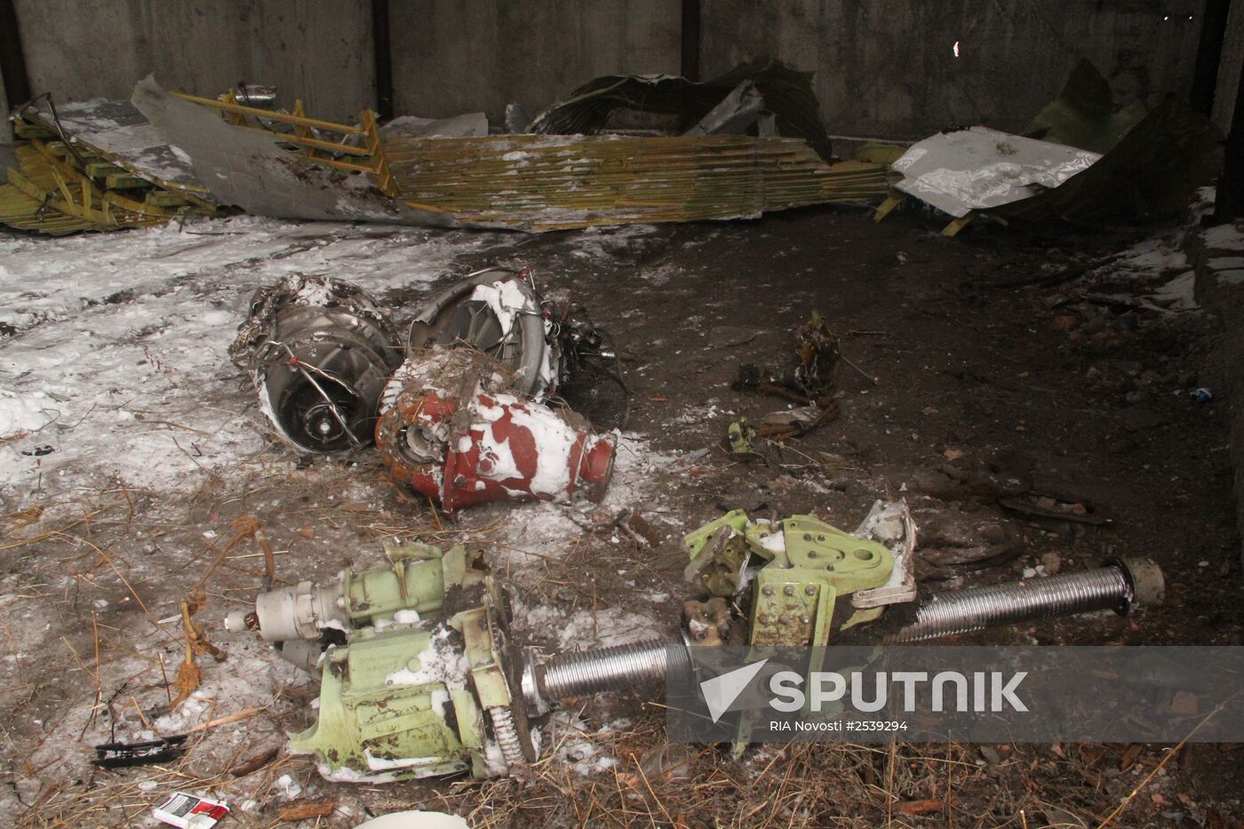 Wreckage of the Malaysian Boeing 777