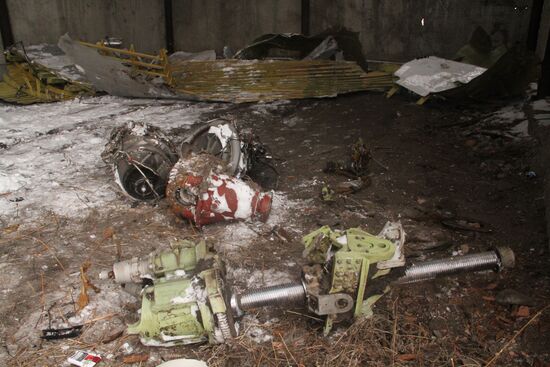 Wreckage of the Malaysian Boeing 777