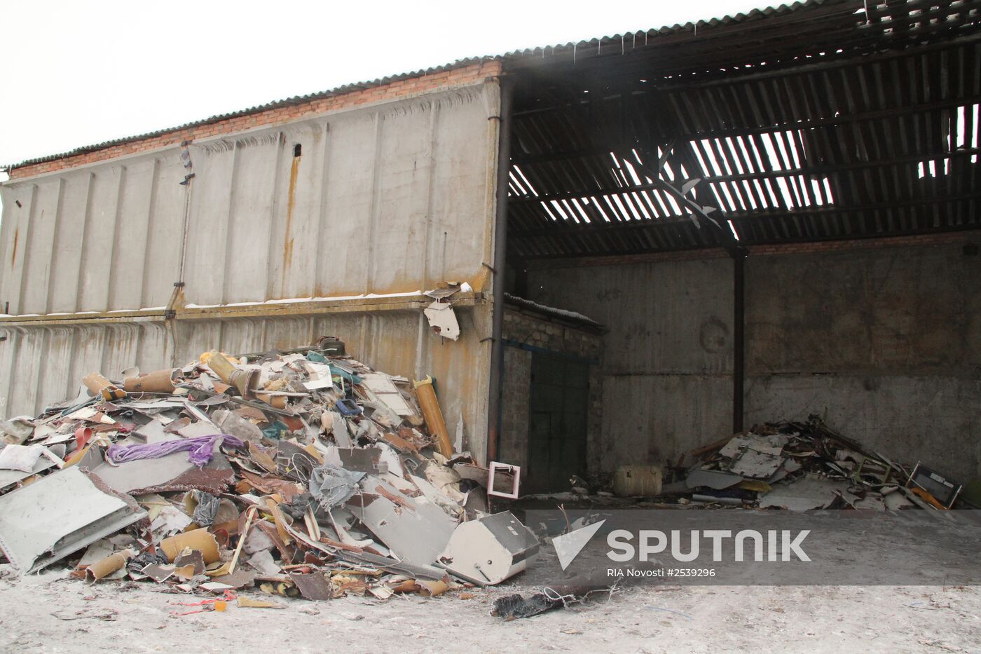 Wreckage of the Malaysian Boeing 777