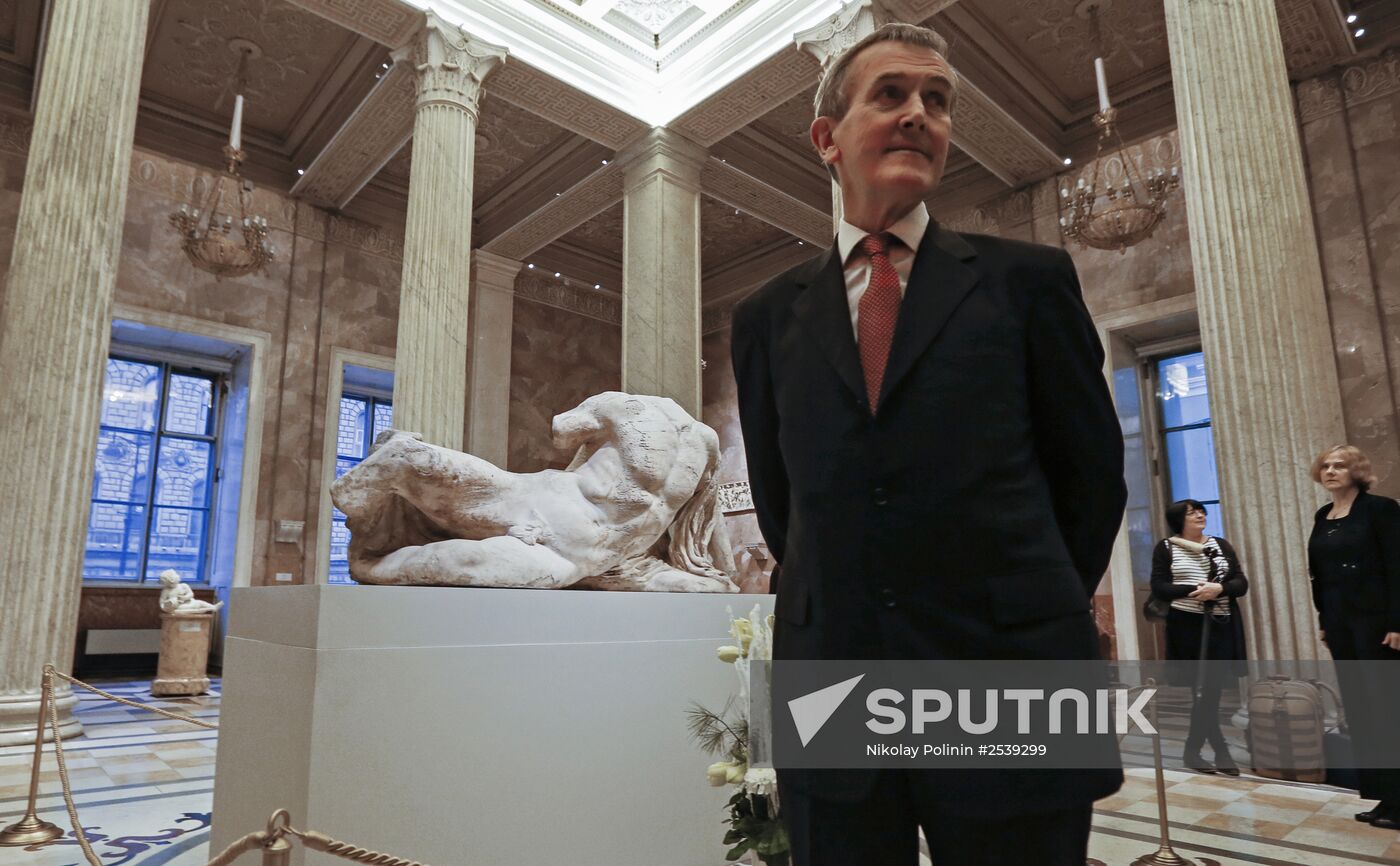 Statue of river god Ilissos from Parthenon is displayed at Hermitage for first time