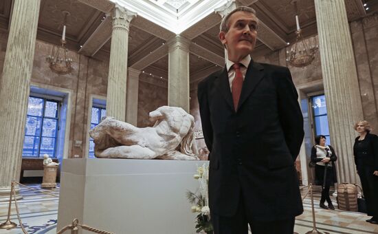 Statue of river god Ilissos from Parthenon is displayed at Hermitage for first time