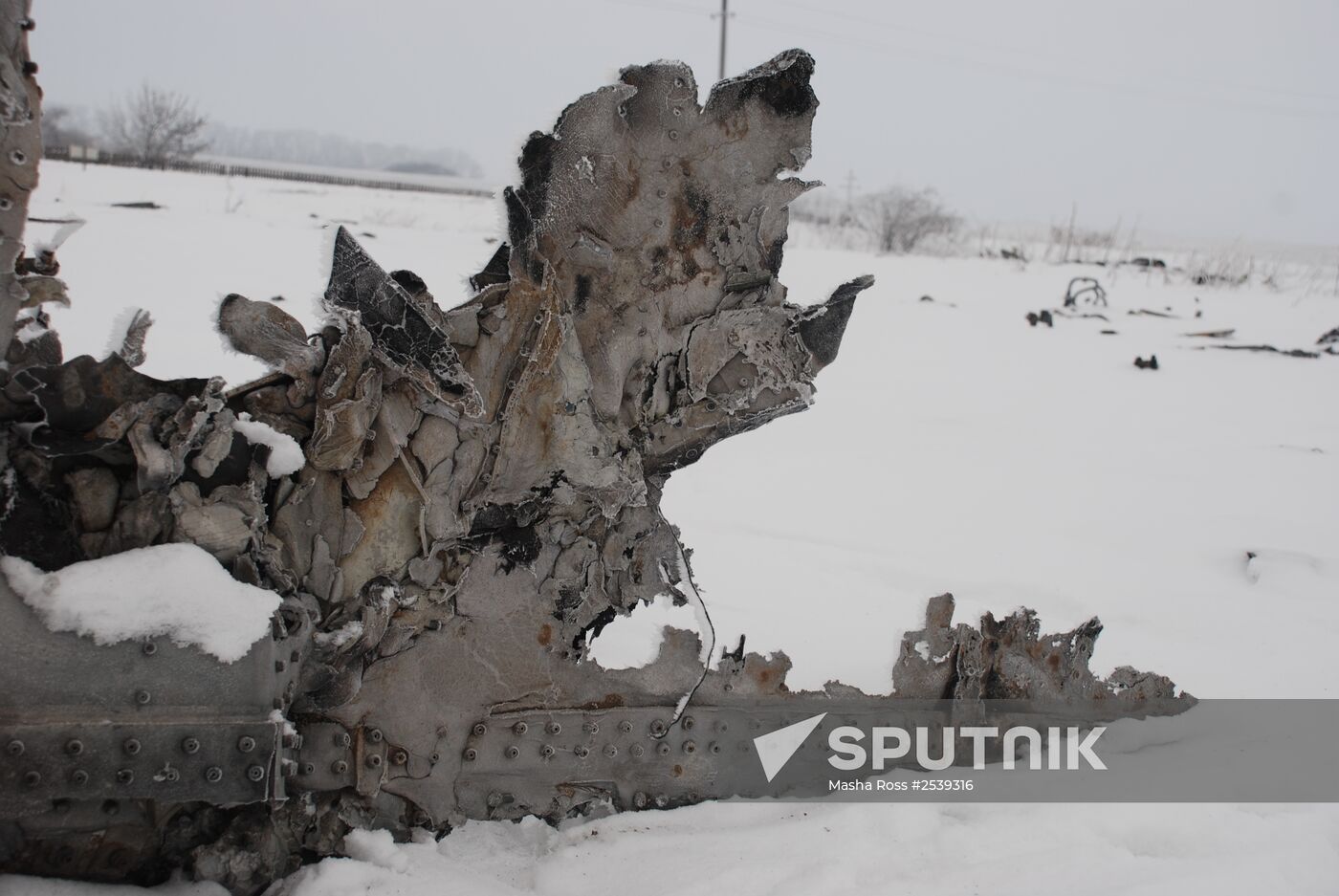 Wreckage of the Malaysian Boeing 777