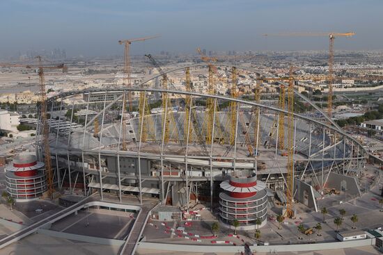 Construction of Khalifa International Stadium in Doha