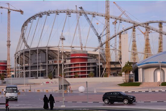 Construction of Khalifa International Stadium in Doha