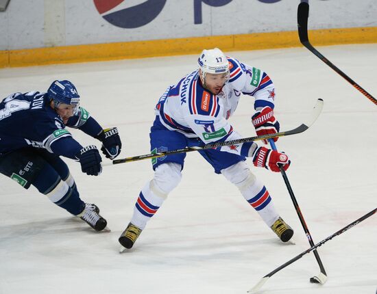 Kontinental Hockey League. Dynamo Moscow vs. SKA