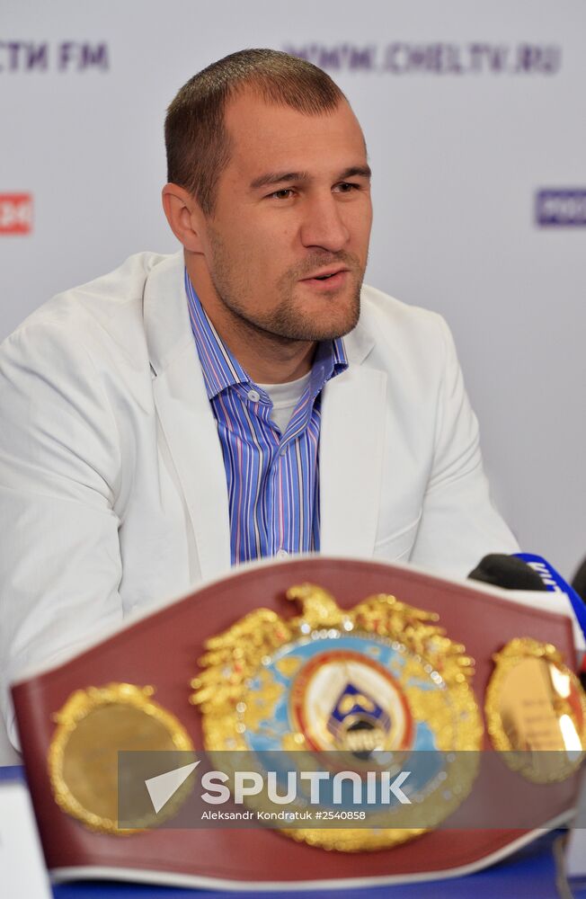 Boxing. News conference by Sergei Kovalyov