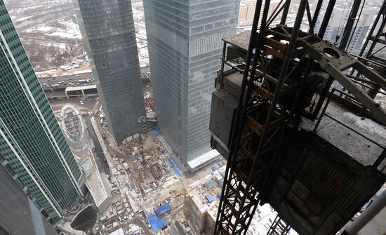 Construction of East Tower of Federation Tower Complex in Moscow