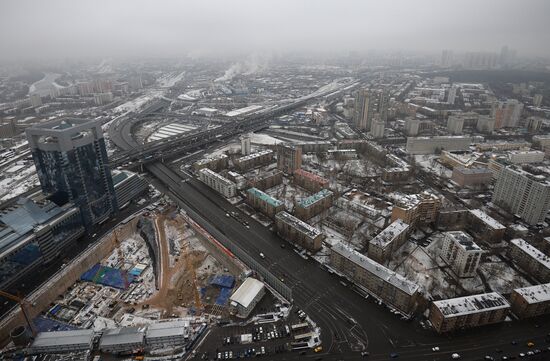 Construction of East Tower of Federation Tower Complex in Moscow