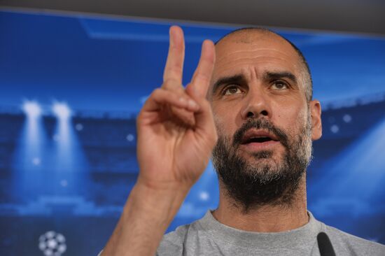 Football. Champions League. FC Bavaria on training session