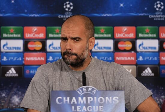 Football. Champions League. FC Bavaria on training session