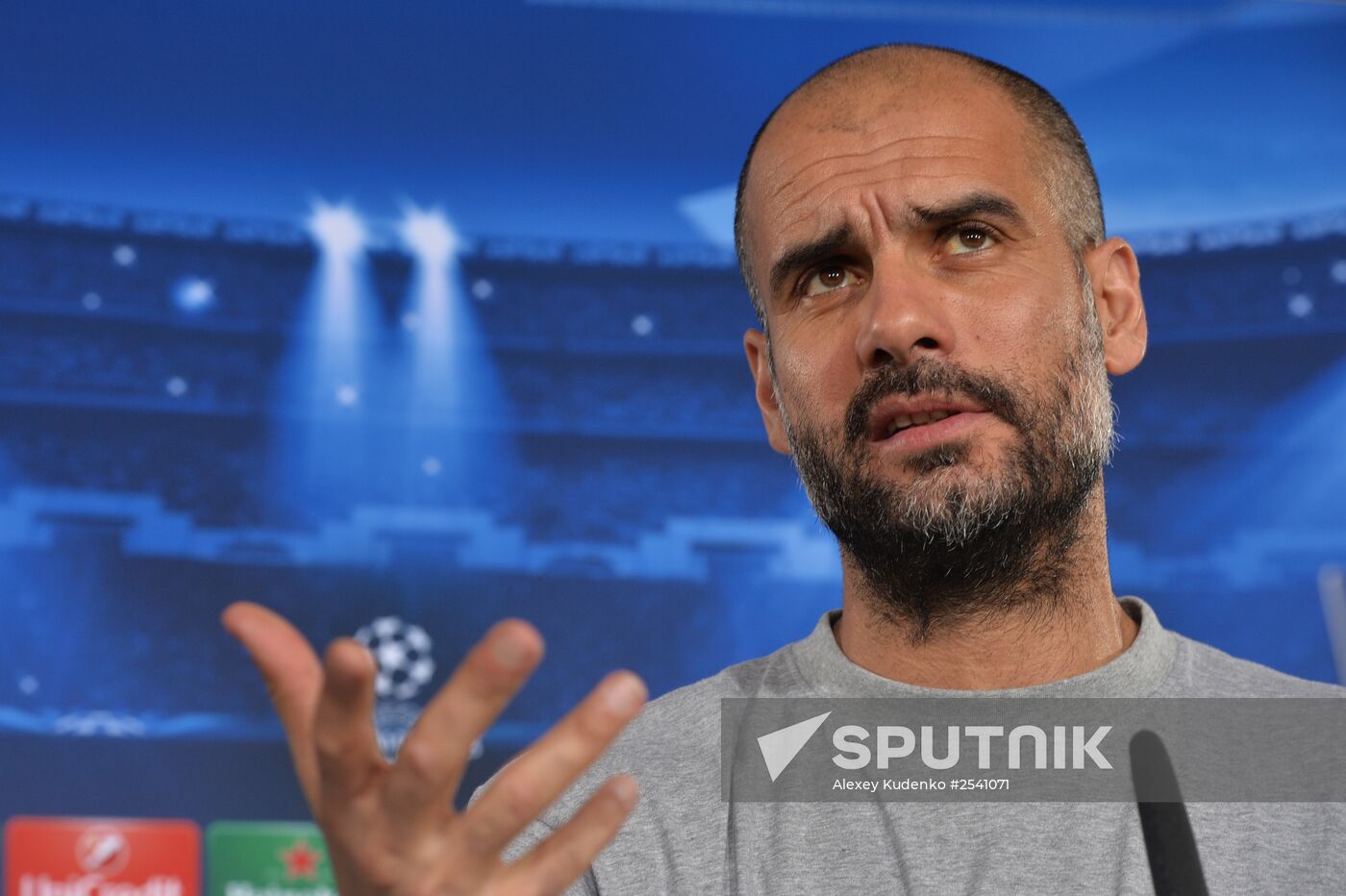 Football. Champions League. FC Bavaria on training session