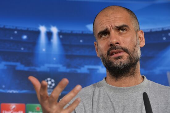 Football. Champions League. FC Bavaria on training session