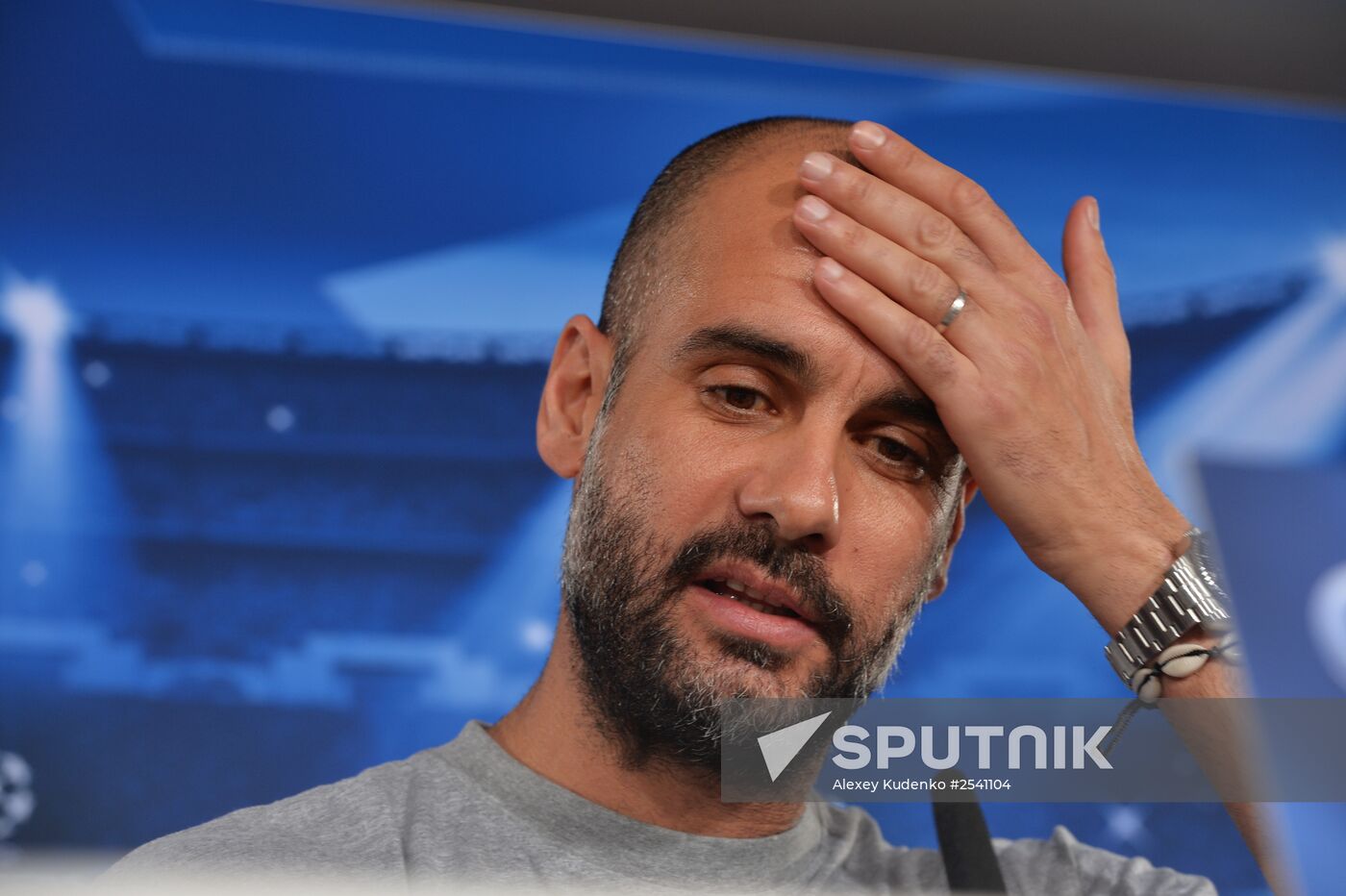 Football. Champions League. FC Bavaria on training session