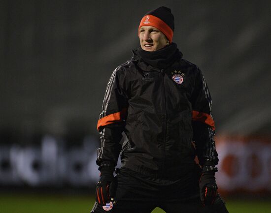 Football. UEFA Champions League. Training session of FC Bayern Munich