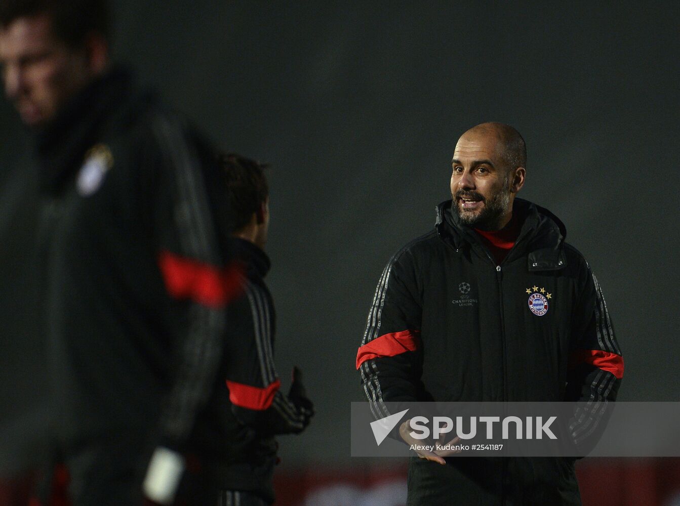 Football. UEFA Champions League. Training session of FC Bayern Munich