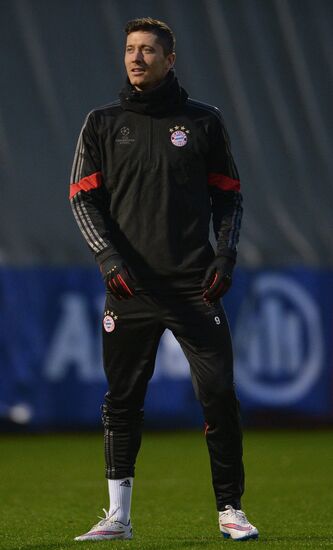 Football. UEFA Champions League. Training session of FC Bayern Munich