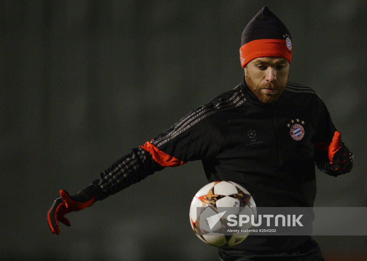 Football. UEFA Champions League. Training session of FC Bayern Munich