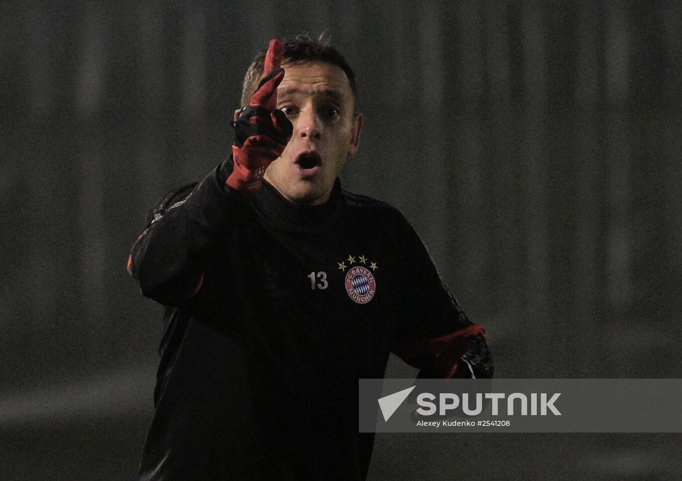 Football. UEFA Champions League. Training session of FC Bayern Munich