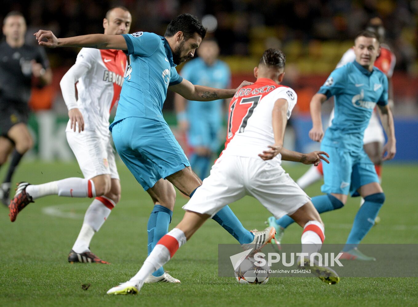 Football. UEFA Champions League. Monaco vs. Zenit