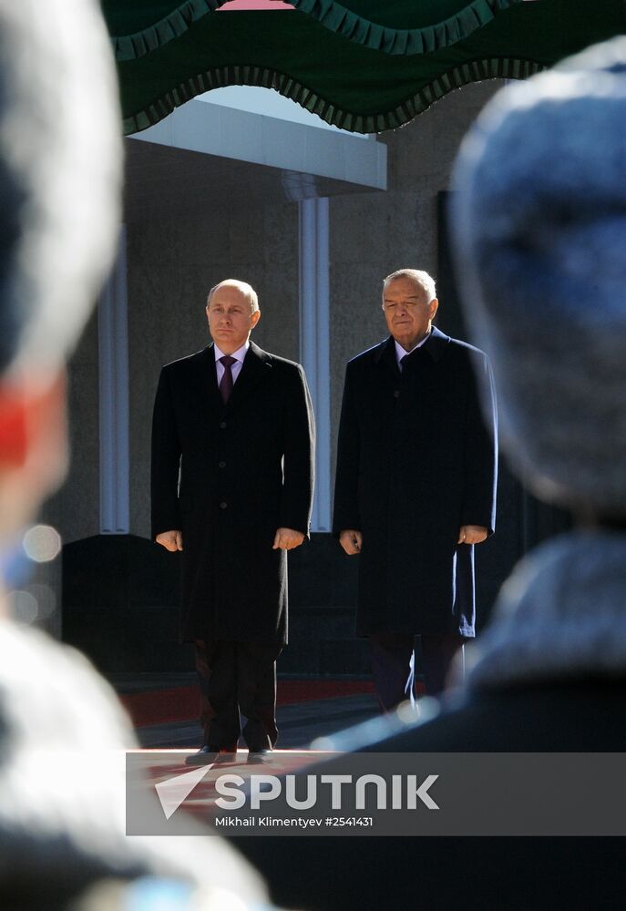 Vladimir Putin on official visit to Uzbekistan