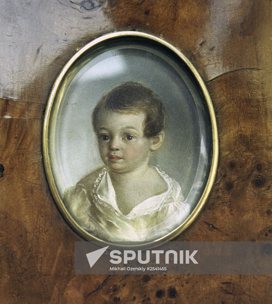 Childhood portrait of Alexander Pushkin