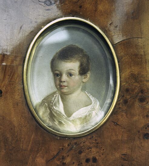 Childhood portrait of Alexander Pushkin