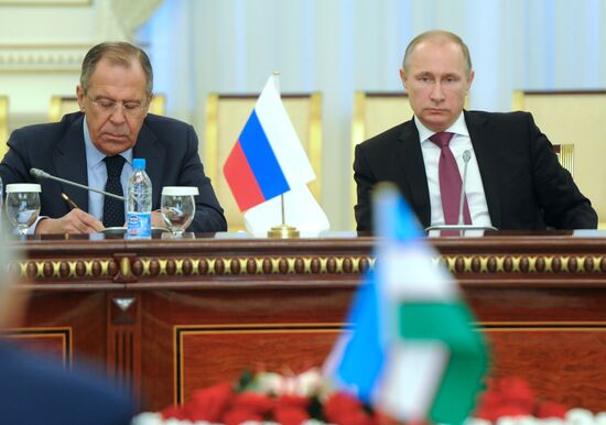 Vladimir Putin on official visit to Uzbekistan