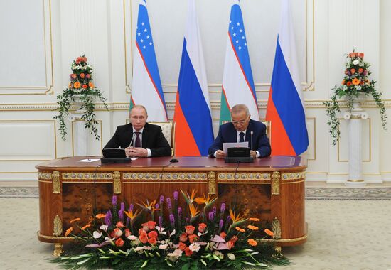 Vladimir Putin on official visit to Uzbekistan