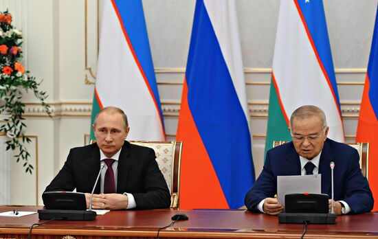 Vladimir Putin on official visit to Uzbekistan