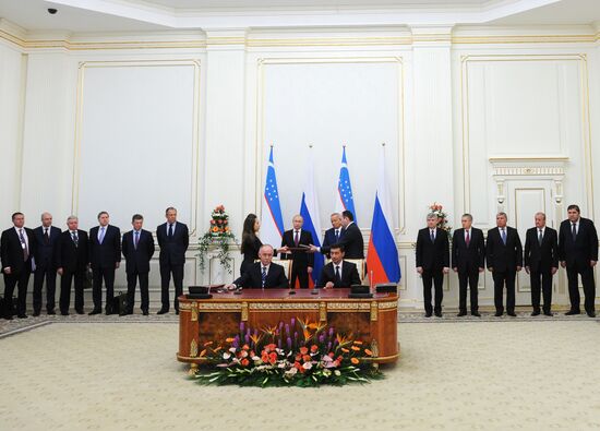 Vladimir Putin on official visit to Uzbekistan
