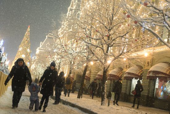 Snow in Moscow