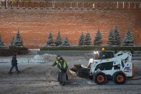Snow in Moscow