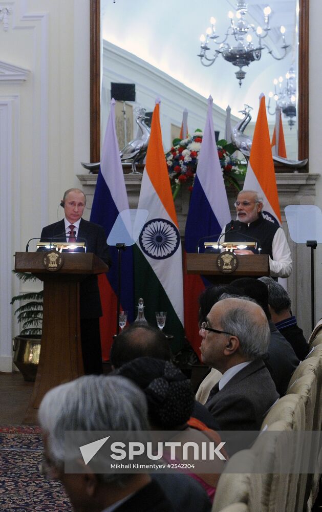 Vladimir Putin's official visit to India