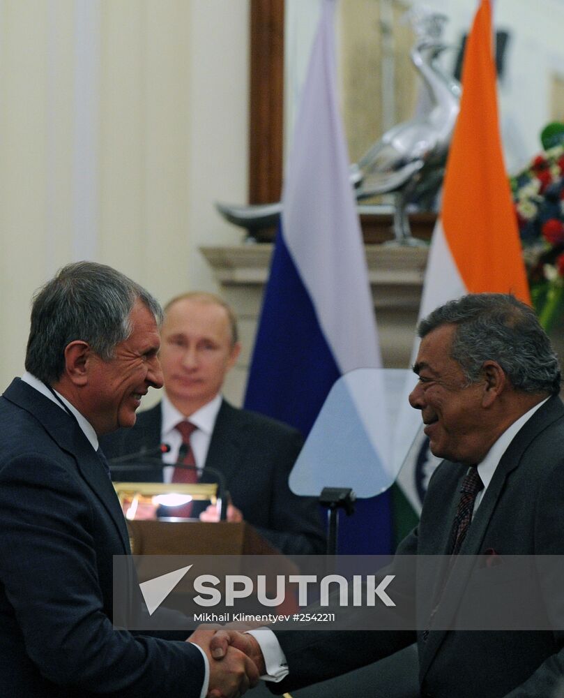 Vladimir Putin's official visit to India