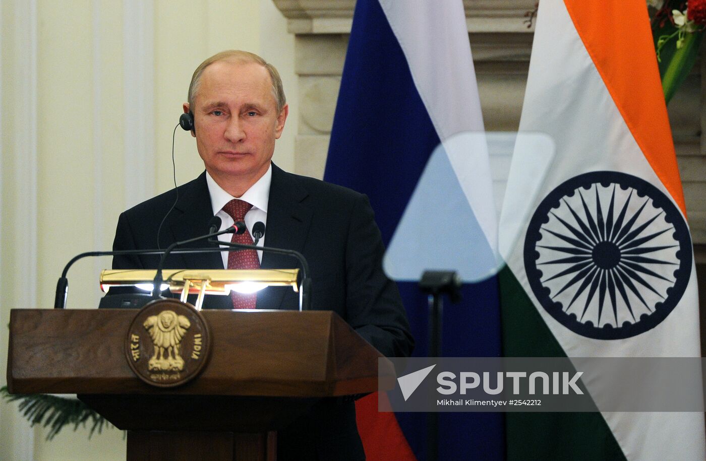Vladimir Putin's official visit to India