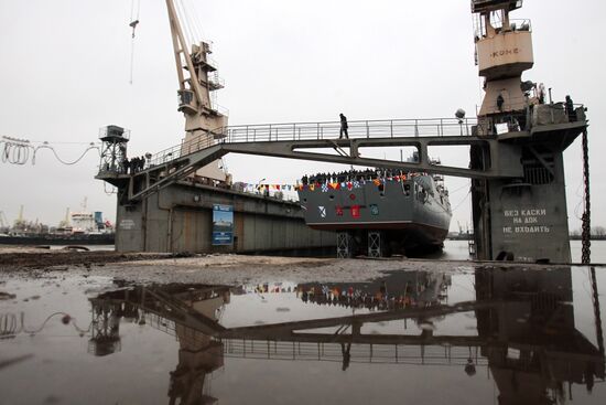 The Admiral Kasatonov frigate floated out in St. Petersburg