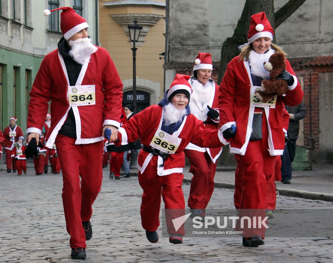 Santa's Fun Run in Riga