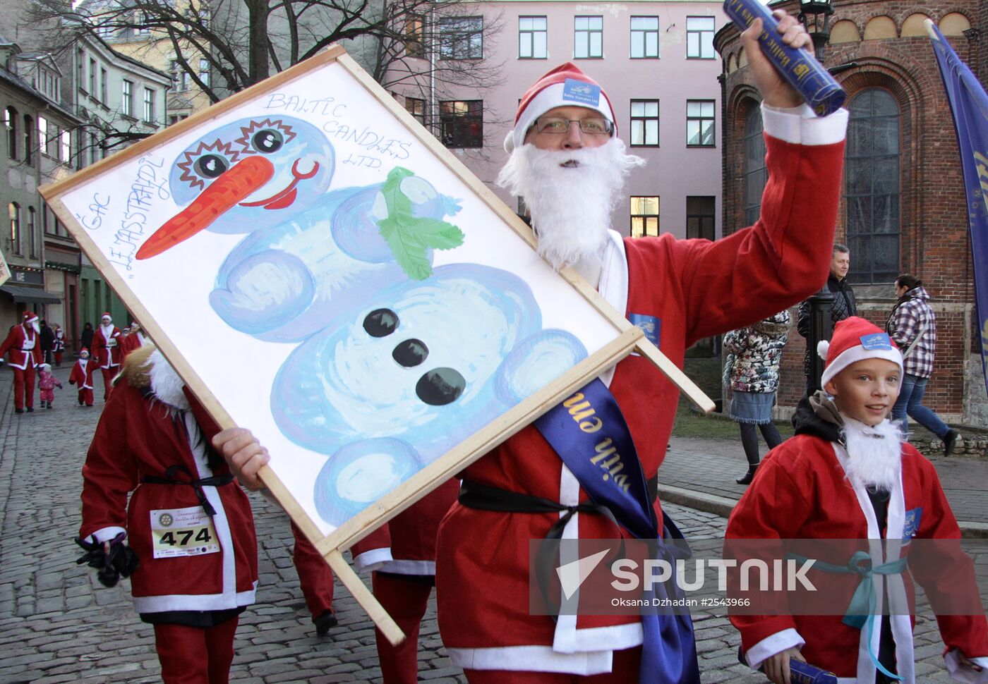 Santa's Fun Run in Riga