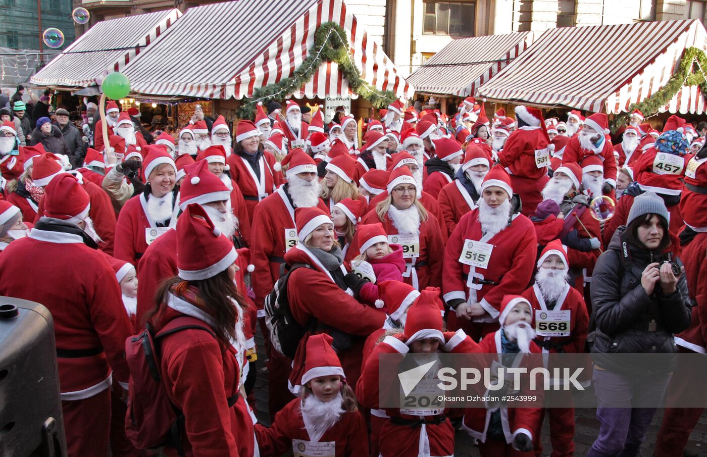 Santa's Fun Run in Riga