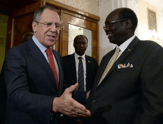 Sergei Lavrov meets with Barnaba Marial Benjamin