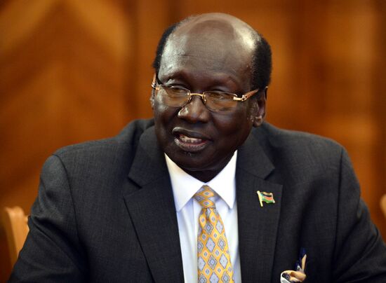 Sergei Lavrov meets with Barnaba Marial Benjamin