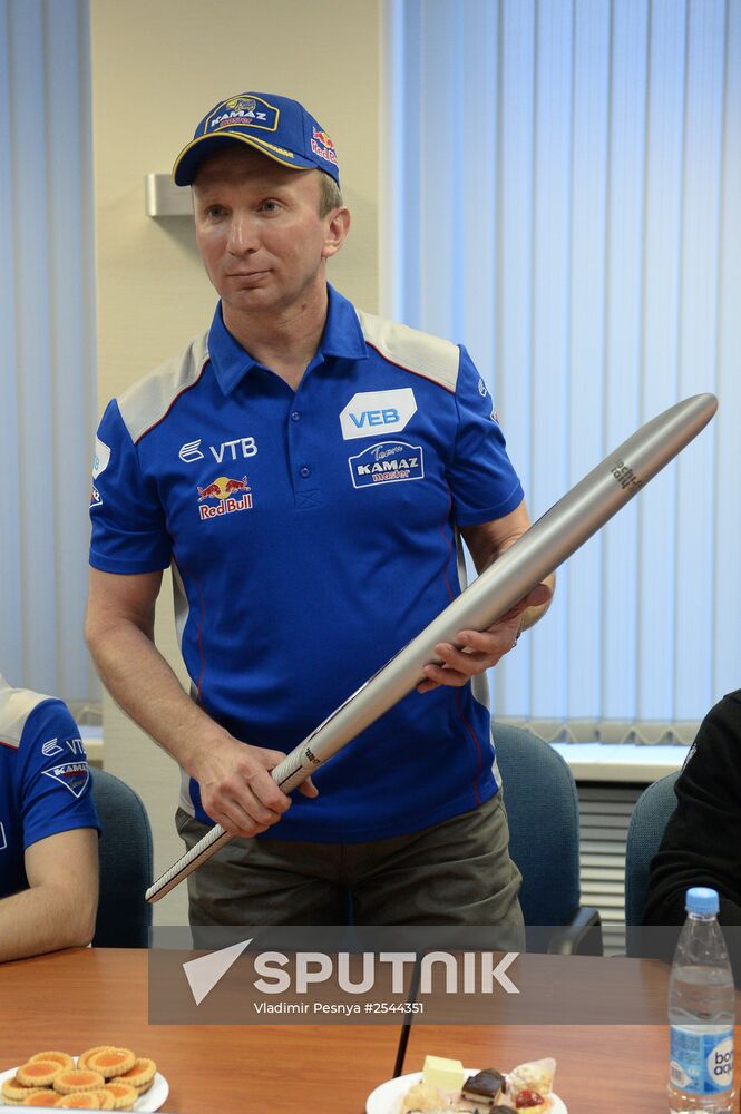 Russia's Olympic Committee hosts meeting with drivers in Dakar truck marathon rally