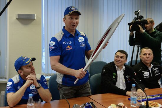 Russia's Olympic Committee hosts meeting with drivers in Dakar truck marathon rally