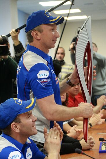 Russia's Olympic Committee hosts meeting with drivers in Dakar truck marathon rally