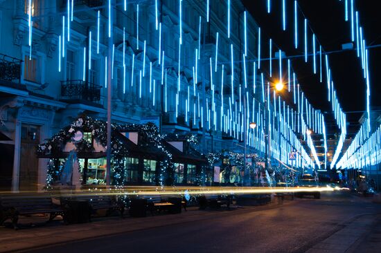 New Year illumination in Moscow